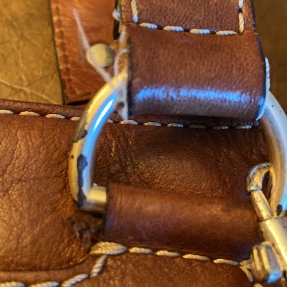 Michael Kors Leather Tote Bag With Gold Nail Heads - Picture 8 of 8